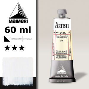 012 - Bianco d'argento imitazione 60 ML Colori Olio Artisti Maimeri