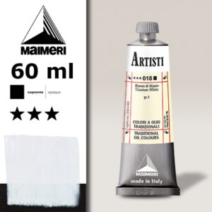 018 - Bianco di titanio 60 ML Colori Olio Artisti Maimeri