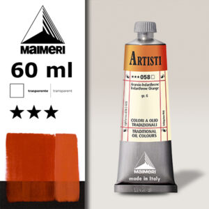 058 - Arancio Indanthrene 60 ML Colori Olio Artisti Maimeri