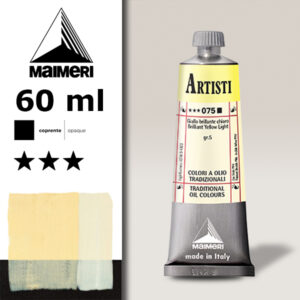 075 - Giallo brillante chiaro 60 ML Colori Olio Artisti Maimeri