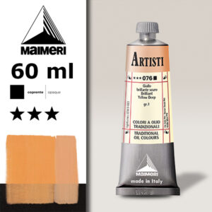 076 - Giallo brillante scuro 60 ML Colori Olio Artisti Maimeri