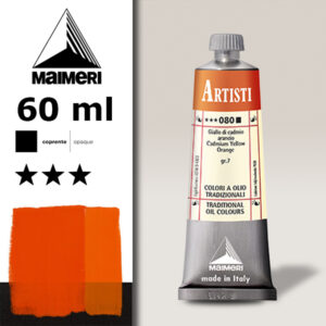 080 - Giallo di cadmio arancio 60 ML Colori Olio Artisti Maimeri