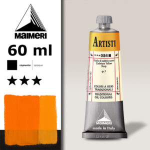 084 - Giallo di cadmio scuro 60 ML Colori Olio Artisti Maimeri