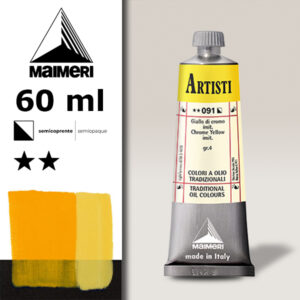 091 - Giallo di cromo chiaro imit. 60 ML Colori Olio Artisti Maimeri