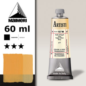 107 - Giallo di Napoli scuro 60 ML Colori Olio Artisti Maimeri