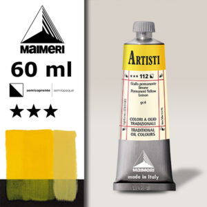 112 - Giallo permanente limone 60 ML Colori Olio Artisti Maimeri