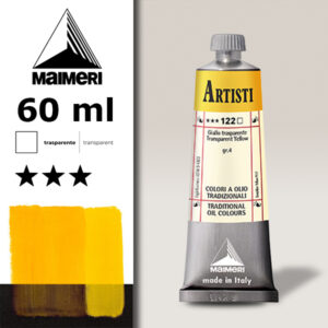 122 - Giallo trasparente 60 ML Colori Olio Artisti Maimeri