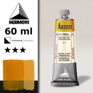 132 - Ocra gialla chiara 60 ML Colori Olio Artisti Maimeri