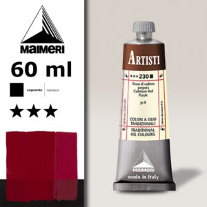 230 - Rosso di cadmio porpora 60 ML Colori Olio Artisti Maimeri