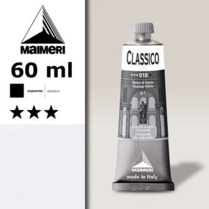 018 - Bianco di titanio 60 ML Colori Olio Classico Maimeri
