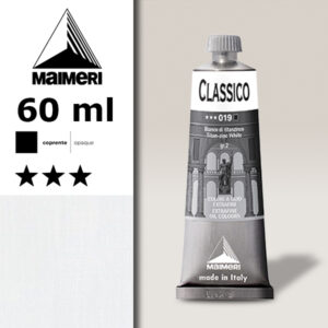 019 - Bianco Titanzincato 60 ML Colori Olio Classico Maimeri