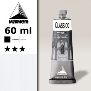 026 - Superbianco rapido 60 ML Colori Olio Classico Maimeri