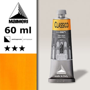 098 - Giallo indiano 60 ML Colori Olio Classico Maimeri
