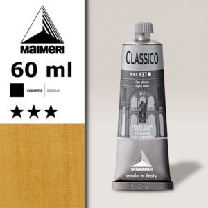 137 - Oro chiaro 60 ML Colori Olio Classico Maimeri