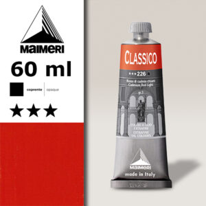 226 - Rosso di cadmio chiaro 60 ML Colori Olio Classico Maimeri