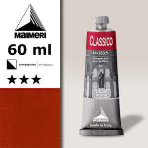253 - Rosso permanente scuro 60 ML Colori Olio Classico Maimeri