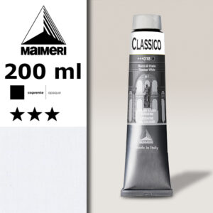 018 - Bianco di Titanio 200 ML Colori Olio Classico Maimeri