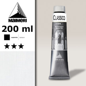 019 - Bianco Titanzincato 200 ML Colori Olio Classico Maimeri