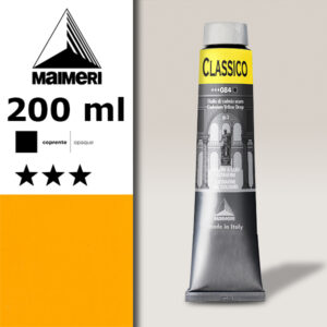 084 - Giallo di Cadmio Scuro 200 ML Colori Olio Classico Maimeri