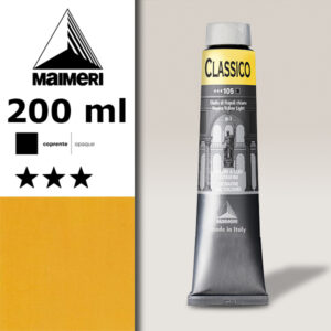 105 - Giallo di Napoli Chiaro 200 ML Colori Olio Classico Maimeri
