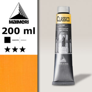 107 - Giallo di Napoli Scuro 200 ML Colori Olio Classico Maimeri