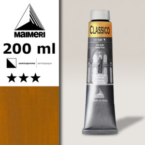 131 - Ocra Gialla 200 ML Colori Olio Classico Maimeri