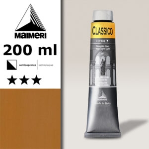 132 - Ocra Gialla Chiara 200 ML Colori Olio Classico Maimeri