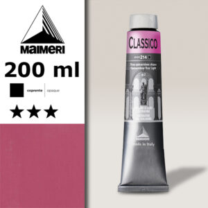 214 - Rosa Quinacridone Chiaro 200 ML Colori Olio Classico Maimeri