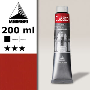 232 - Rosso di Cadmio Scuro 200 ML Colori Olio Classico Maimeri
