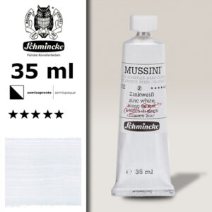 102 - Bianco di Zinco S2 Colore a Olio 35 ML Mussini