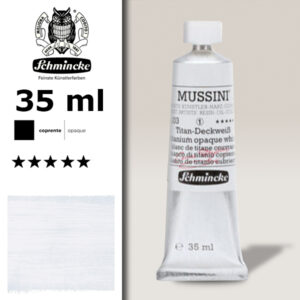 103 - Bianco di Titanio Coprente S1 Colore a Olio 35 ML Mussini
