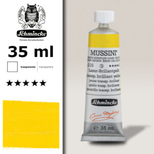 210 - Giallo Trasparente Brillante S3 Colore a Olio 35 ML Mussini
