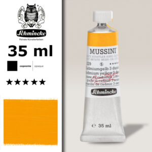 229 - Giallo di Cadmio 3 Scuro S5 Colore a Olio 35 ML Mussini