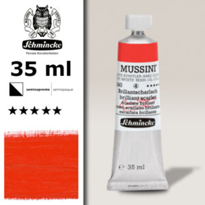 340 - Rosso Scarlatto Brillante S4 Colore a Olio 35 ML Mussini