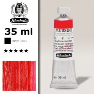 342 - Tinta Rosso di Cadmio S6 Colore a Olio 35 ML Mussini