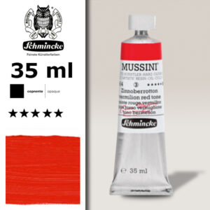 364 - Tinta Rosso Vermiglione S3 Colore a Olio 35 ML Mussini