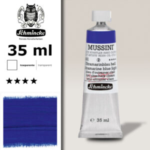491 - Blu Oltremare Chiaro S2 Colore a Olio 35 ML Mussini