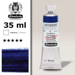 493 - Blu di Delft S3 Colore a Olio 35 ML Mussini