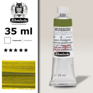 534 - Verde Oro Trasparente S3 Colore a Olio 35 ML Mussini