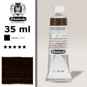 666 - Terra d'Ombra Bruciata Nat. S1 Colore a Olio 35 ML Mussini