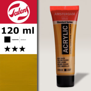227 - Ocra Gialla Acrilico 120 ML Amsterdam Acrylic Talens