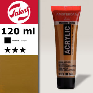 234 - Terra Siena Naturale Acrilico 120 ML Amsterdam Acrylic Talens