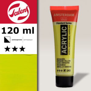 243 - Giallo Verdastro Acrilico 120 ML Amsterdam Acrylic Talens