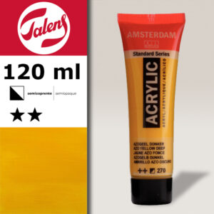 270 - Giallo Azoico Scuro Acrilico 120 ML Amsterdam Acrylic Talens