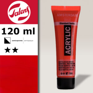 396 - Rosso Naftolo Medio Acrilico 120 ML Amsterdam Acrylic Talens