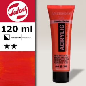 398 - Rosso Naftolo Chiaro Acrilico 120 ML Amsterdam Acrylic Talens