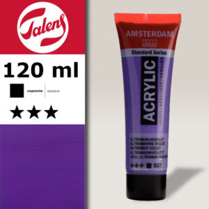 507 - Blu Oltremare Viola Acrilico 120 ML Amsterdam Acrylic Talens