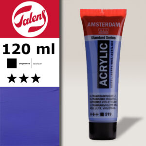 519 - Blu Oltremare Viola Chiaro Acrilico 120 ML Amsterdam Acrylic Talens