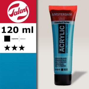 522 - Blu Turchese Acrilico 120 ML Amsterdam Acrylic Talens