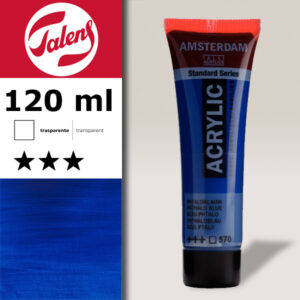 570 - Blu Pftalo Acrilico 120 ML Amsterdam Acrylic Talens